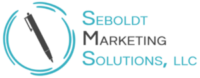 Seboldt marketing solutions logo with pen in circle